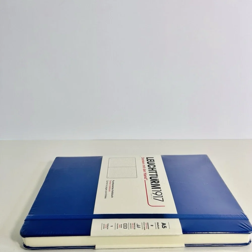 Leuchtturm 1917 Hardcover Dot Grid Notebook - Blue - A5 Medium - NEW SEALED